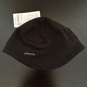 Athleta Softshell Black Beanie, NWT
